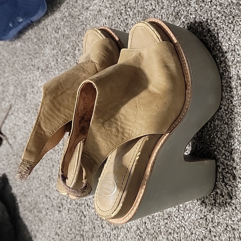 Havana Last Platform Sling Back Sandals